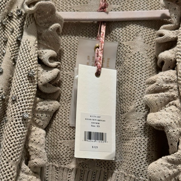 Love shack fancy rizina crop cardigan anchor - Picture 6 of 7